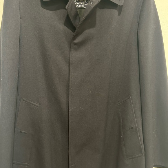 Dark blue Burberry long trench coat. Great condition! Free shipping! - Picture 5 of 13